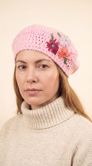 Blossom Crochet Beret