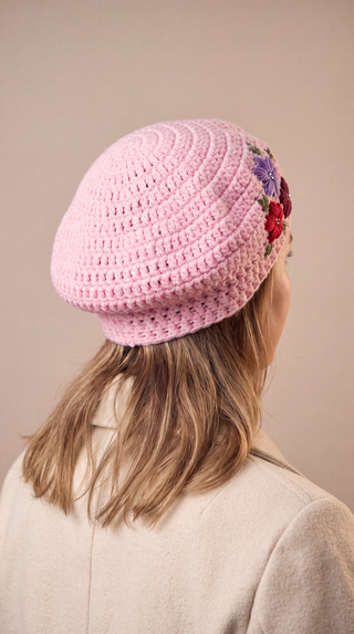 Blossom Crochet Beret