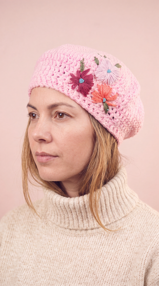 Blossom Crochet Beret