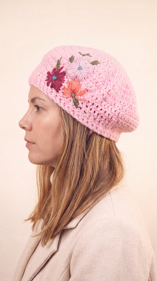 Blossom Crochet Beret