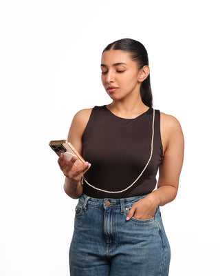 Simple Pearl Mobile Lanyard