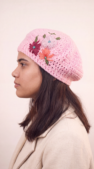 Blossom Crochet Beret