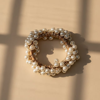 Simple Pearl Scrunchie