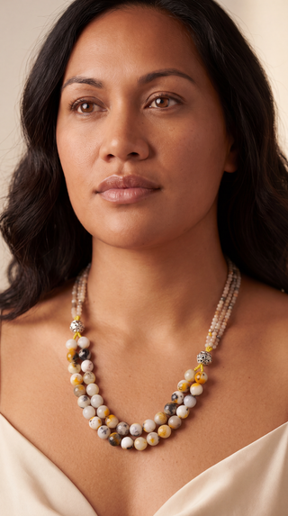 Black & Mustard Agate