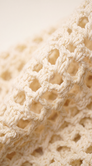 Cherry Blossom Crochet Scarf